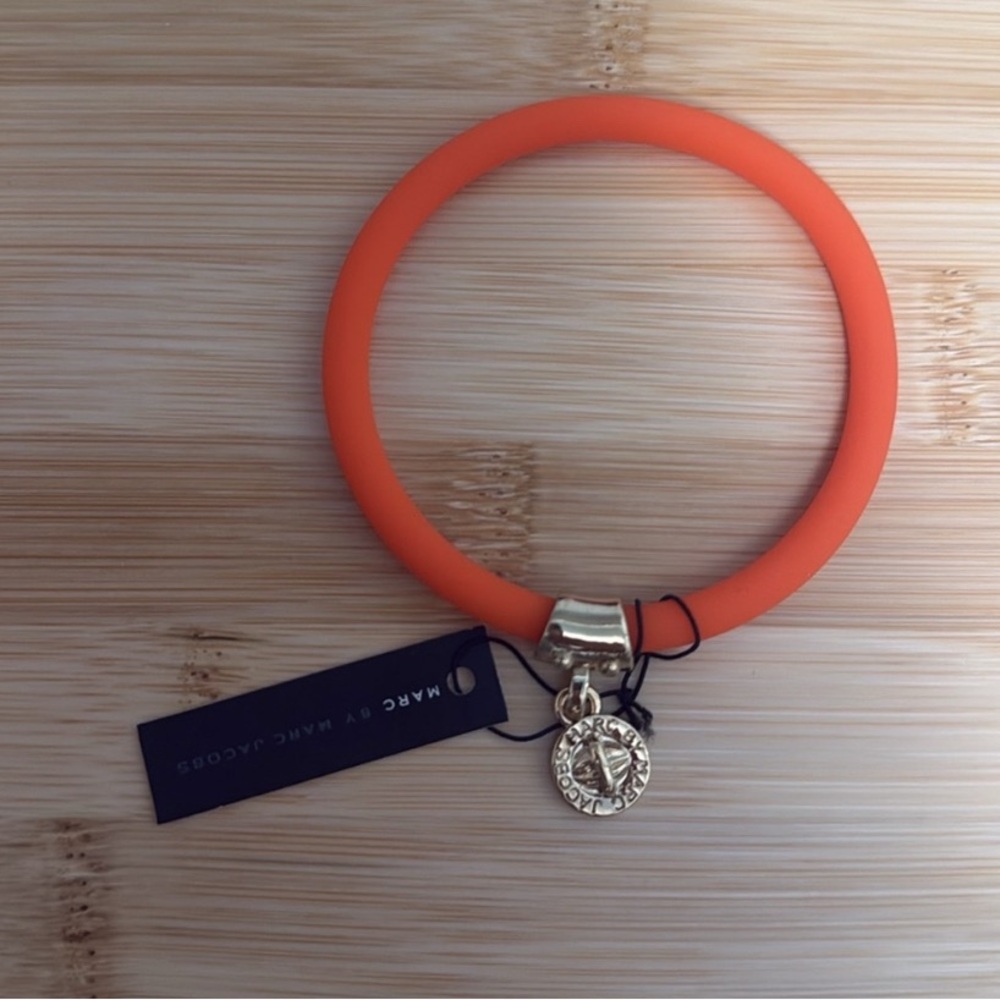 Marc by Marc Jacobs Vibrant Orange Silicone Bracelet